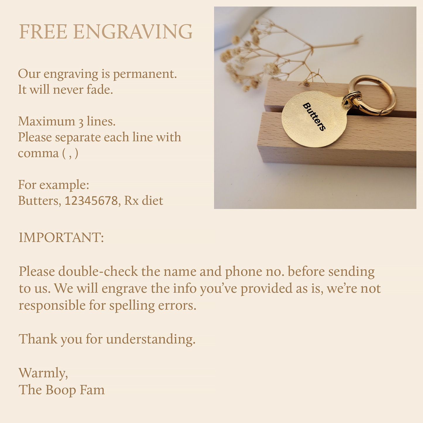 French Bulldog Dog ID Tag | Frenchie