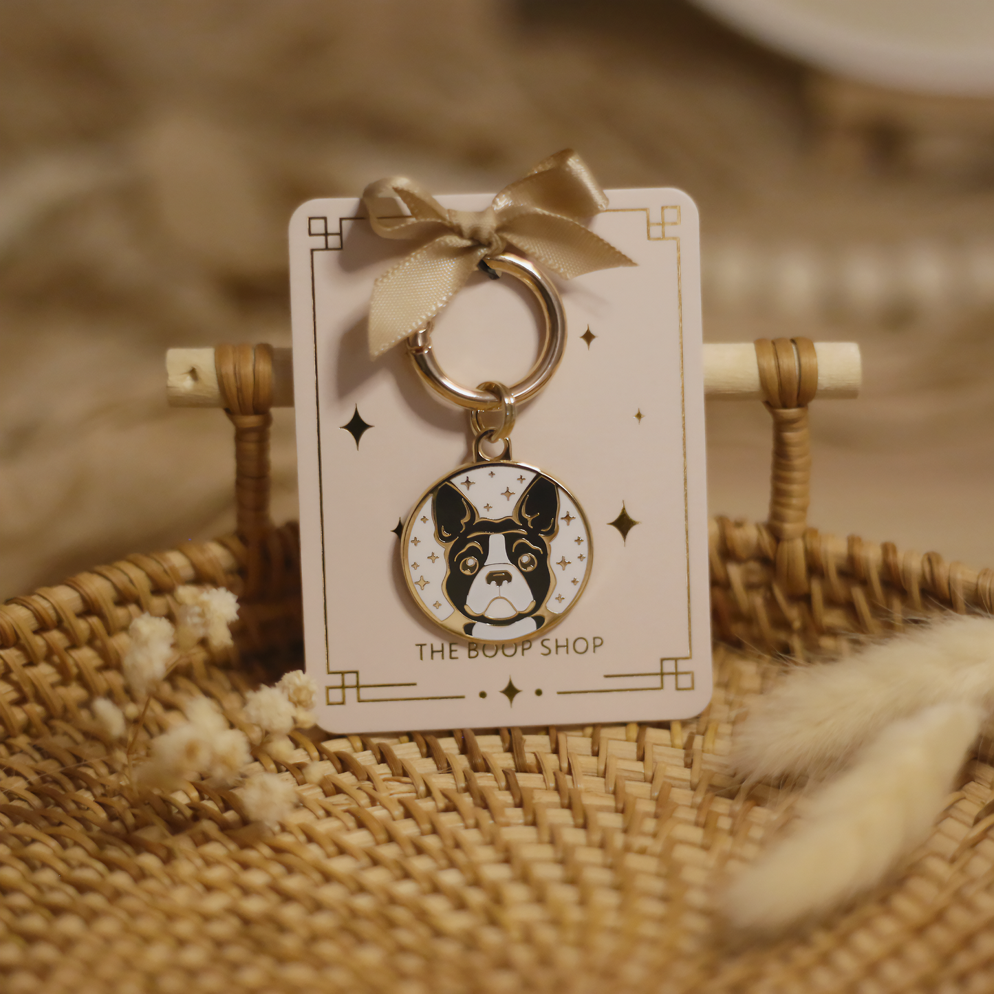 Boston Terrier Dog ID Tag