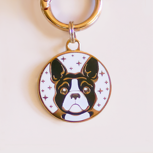 Boston Terrier Dog ID Tag