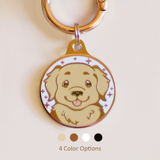 Golden Retriever Dog ID Tag | Goldie