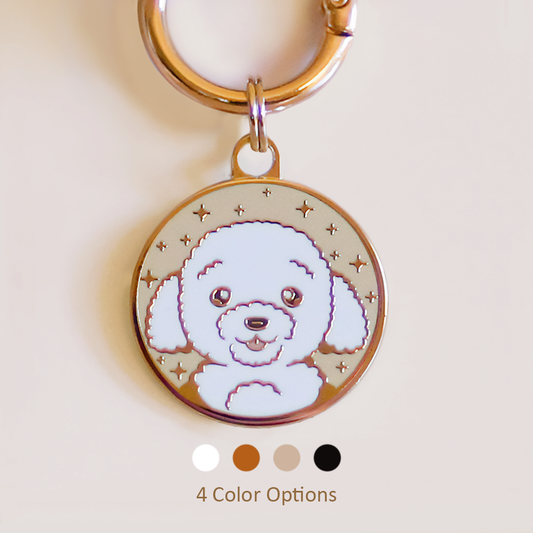 Toy Poodle Dog ID Tag