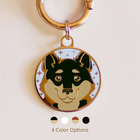 Mix 1 Ears Up Dog ID Tag