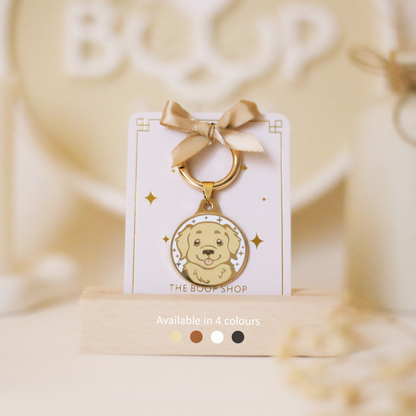 Golden Retriever Dog ID Tag | Goldie