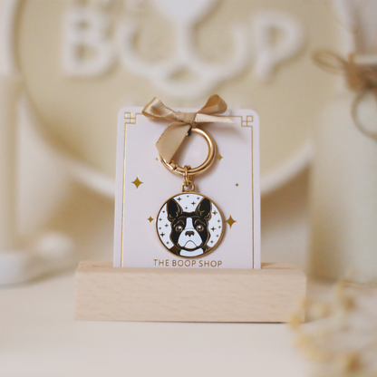 Boston Terrier Dog ID Tag