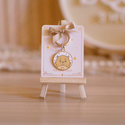 Pomeranian Dog ID Tag (Pompom)