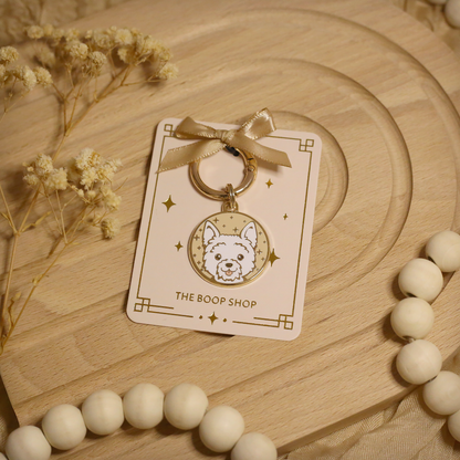 West Highland White Terrier Dog ID Tag (Westie)